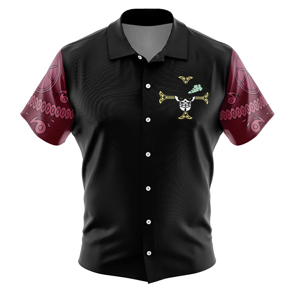 One Piece Button Up Hawaiian Shirt Fashion Trend Breathable Loose Versatile Casual Sports Summer Men Shirt