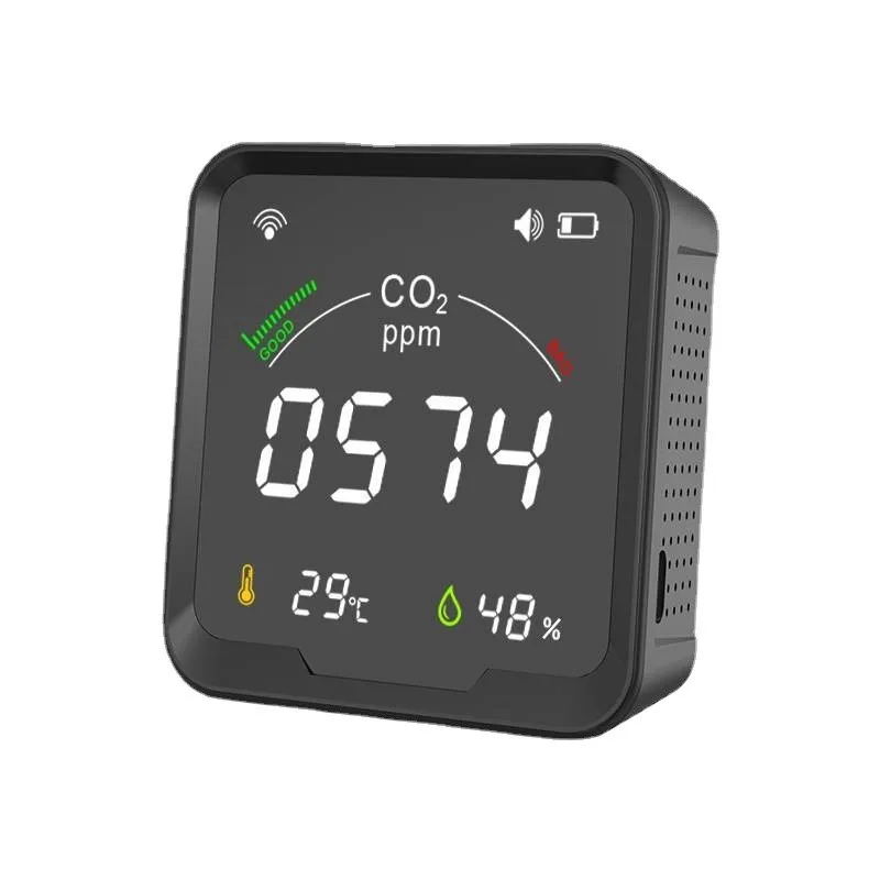 CO2 concentration detector alarms intelligent detection of temperature and humidity gas
