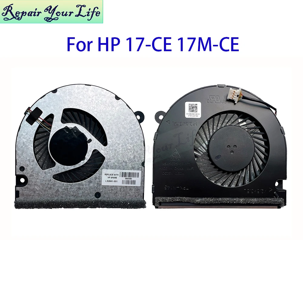 

Laptop CPU Cooling Fan For HP Envy 17-CE 17M-CE 17t-ce000 17M-CE100 17-CE1010NR Cooler Radiator Fans L52661-001 NS85C25-18J05