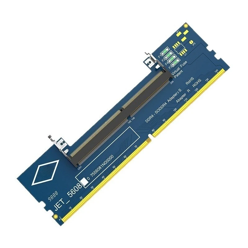 DDR3 DDR4 DDR5 SO‑DIMM to UDIMM Adapter Card Laptop RAM Converter for Desktop Motherboard Test Use
