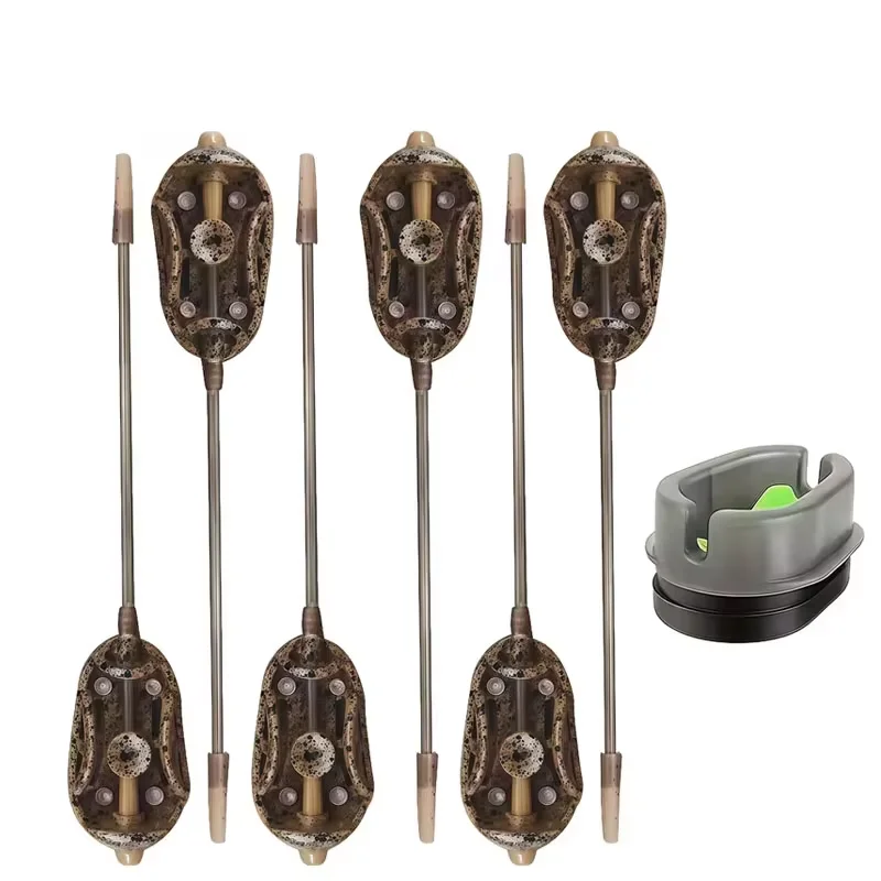 Quick Change Carp Feeder Set, 5 Anti-Tangle Weights (20g 30g 40g 50g 60g) for Long Range Fishing