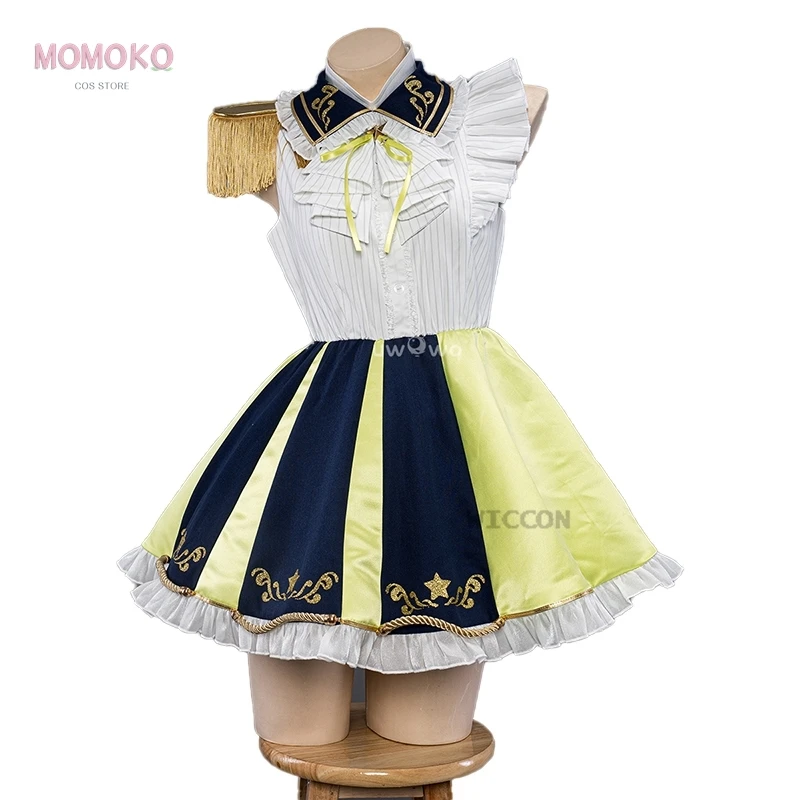 

Аниме Oshi No Ko Mem-Cho Косплей Костюм Парик Сценическая Униформа Memu cho Косплей Хэллоуин Вечеринка Co-iDOLM@STER Блестящие Цвета Необычные