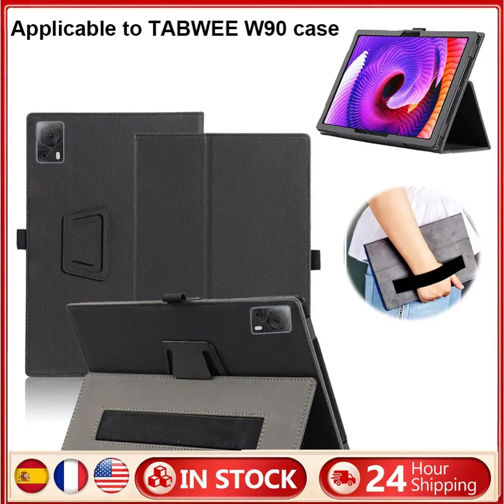 

For Tabwee W90 PU Leather Protective Case Wear Resist Tablet Protection Shell Folio Stand Magnetic Cover Computer Accessories