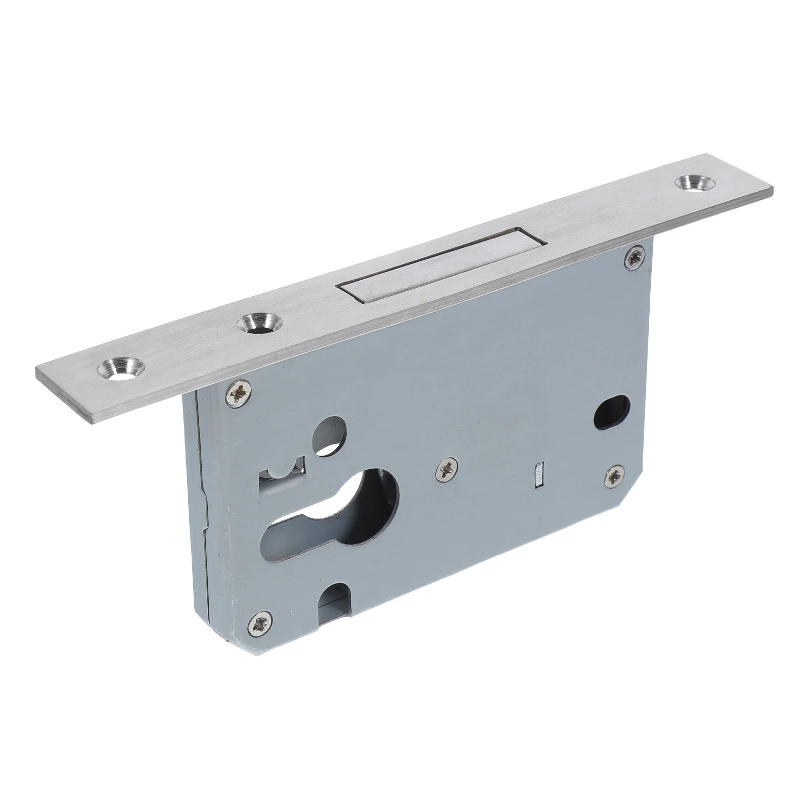 

1 Set Single Tongue Mortise Lock Stainless Steel For Utility Bathroom Doors Flush Mount Bolt Latch Heavy Duty Anti-Rust Door