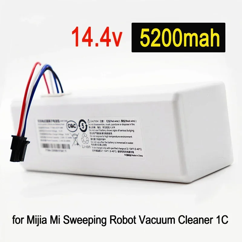 

14.4V 5200mAH Sweeping Mopping Robot Battery For Original Xiaomi P1904-4S2P MM Vacuum Cleaner 1C