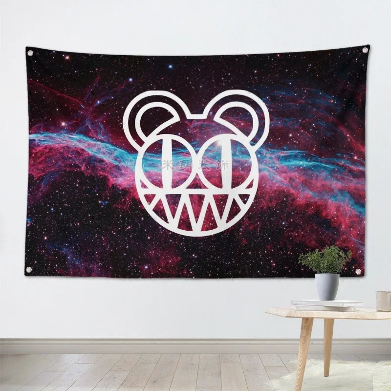

Rock 56X36 inches large banner retro rock band logo poster cloth painting Bar Cafes hostel home decor