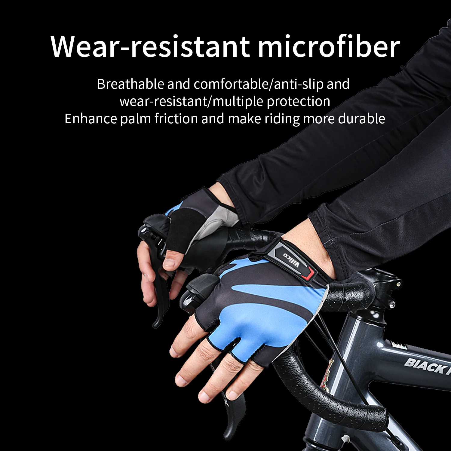 New Short Bicycle Gloves Breathable Shockproof Bike Gloves MTB Road Half Finger Bicycle Gloves Summer Sports Cycling Gloves