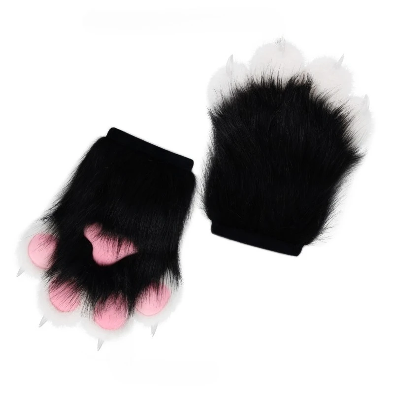 

Cat Paw Kawaii Cartoon Cosplay Costume Gloves Furry Fursuit Kigurumi Plush Cat Paw Gloves Thicken Warm Cat Claw Mittens Gifts