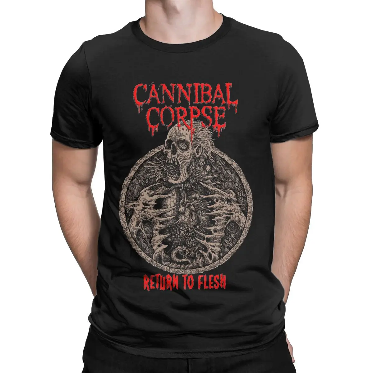 Cannibal Corpse Return To Flesh Men T Shirts Novelty Tees Short Sleeve Crewneck T-Shirts 100% Cotton New Arrival Tops