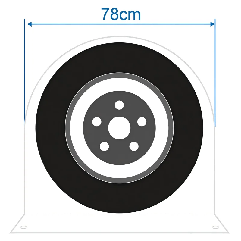 L/XL Reflective Caravan Wheel Cover Tire Cover Aluminum For Motorhome Campervan Trailer Camping Tire Protective Accessories