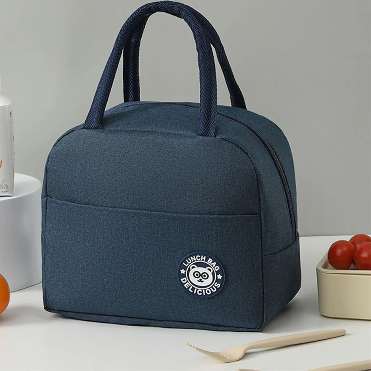 Fashion Lunch Bags For Children Large Capacity Tote Picnic Drink Lunchbox Thermal Bag Portable Outdoor Office Food Bags