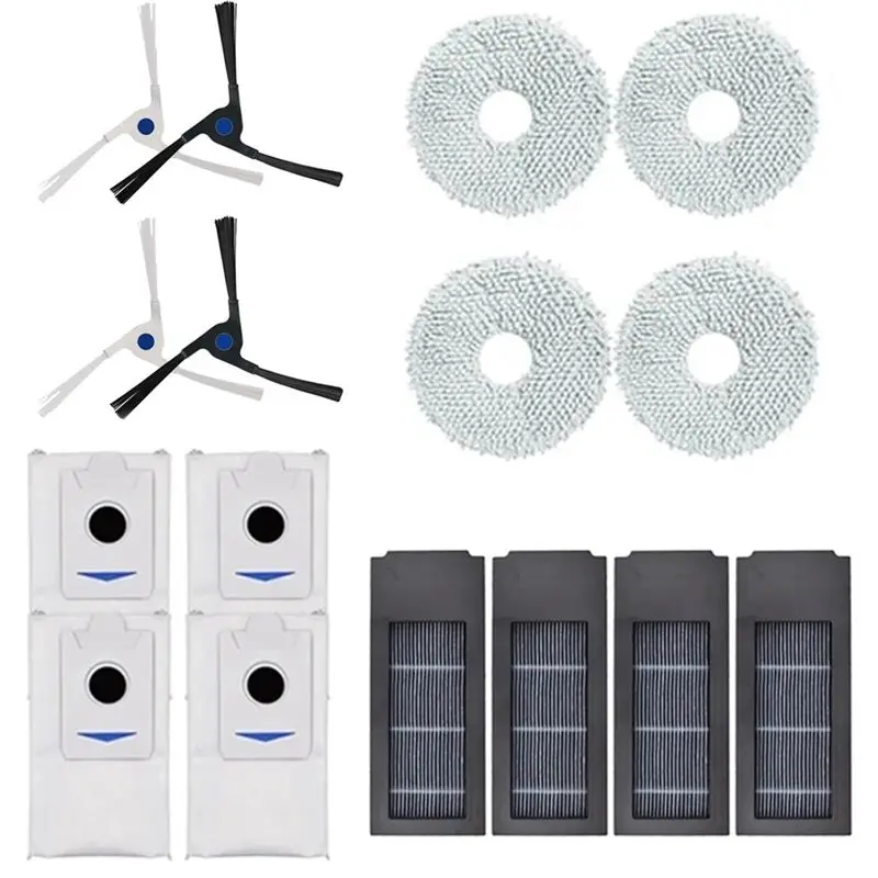 

AEE4-16PCS HEPA-фильтр, сменный мешок для пыли для Ecovacs Deebot X2/X2 Omni/X2pro/DEX86, запасные части для пылесоса
