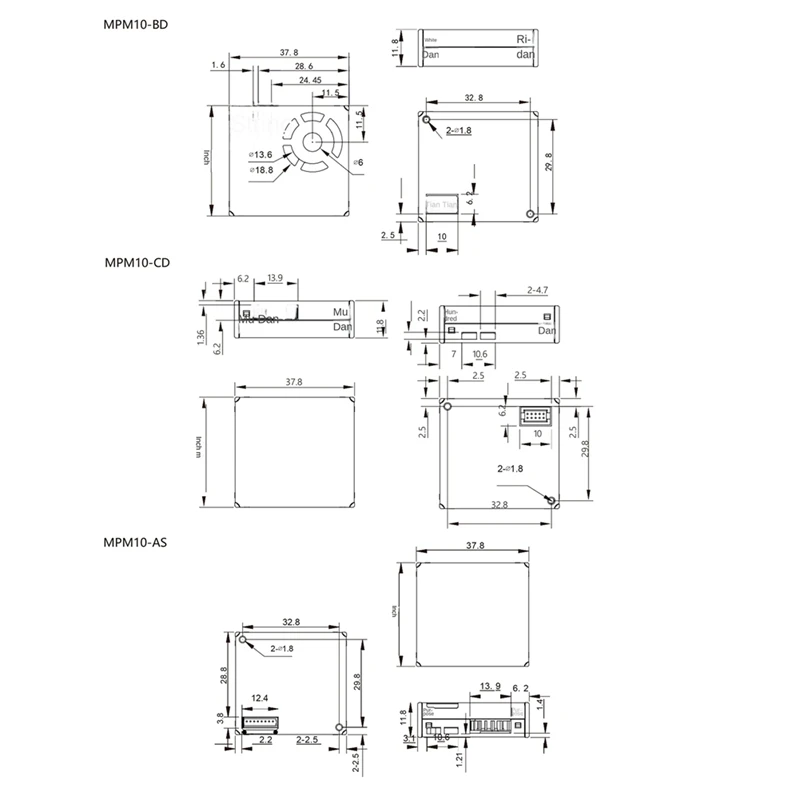 MPM10-AG PM2.5 Laser Poussière ParemploySensor Tech Poignées ects NikGaz Air Qualité Détection Plantower Pour Purificateur