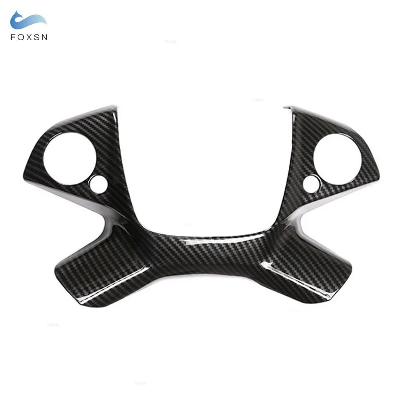 For Mercedes Benz E Class W212 W207 2009 2010 2011 2012 2013 Car Interior Steering Wheel Frame Cover Carbon Texture Trim