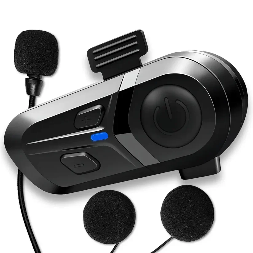 Casque Bluetooth 5.3, kit téléphonique sans fil mains libres, écouteurs étanches pour moto, lecteur de musique, haut-parleur