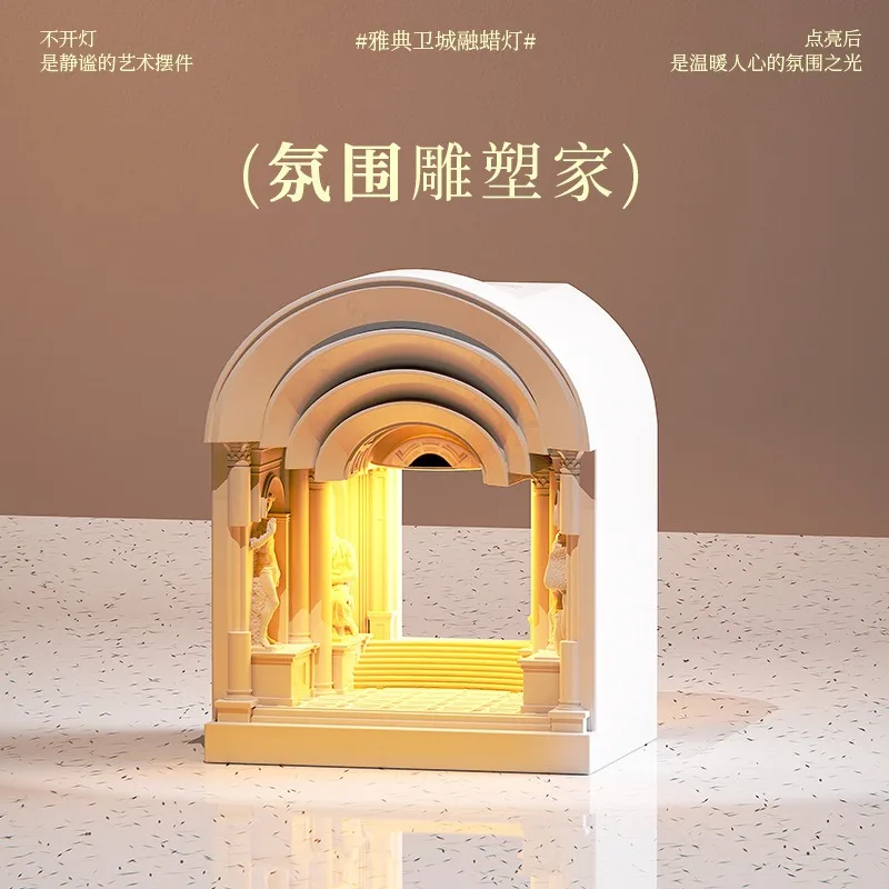 Retro Wax Melt Lamp Aromatherapy Bedside Night Light Ambient Decor Lamp For Bedroom Study Room Home Fragrance Decoration