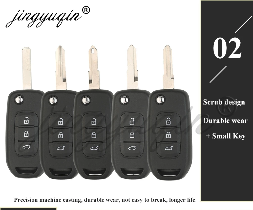 Modifizierte Klapp-Autoschlüsselhülle für Renault Megane Clio Duster Kangoo Modus Twingo Dacia Sandero Logan Nissan Kubistar VIVARO – Detail 7