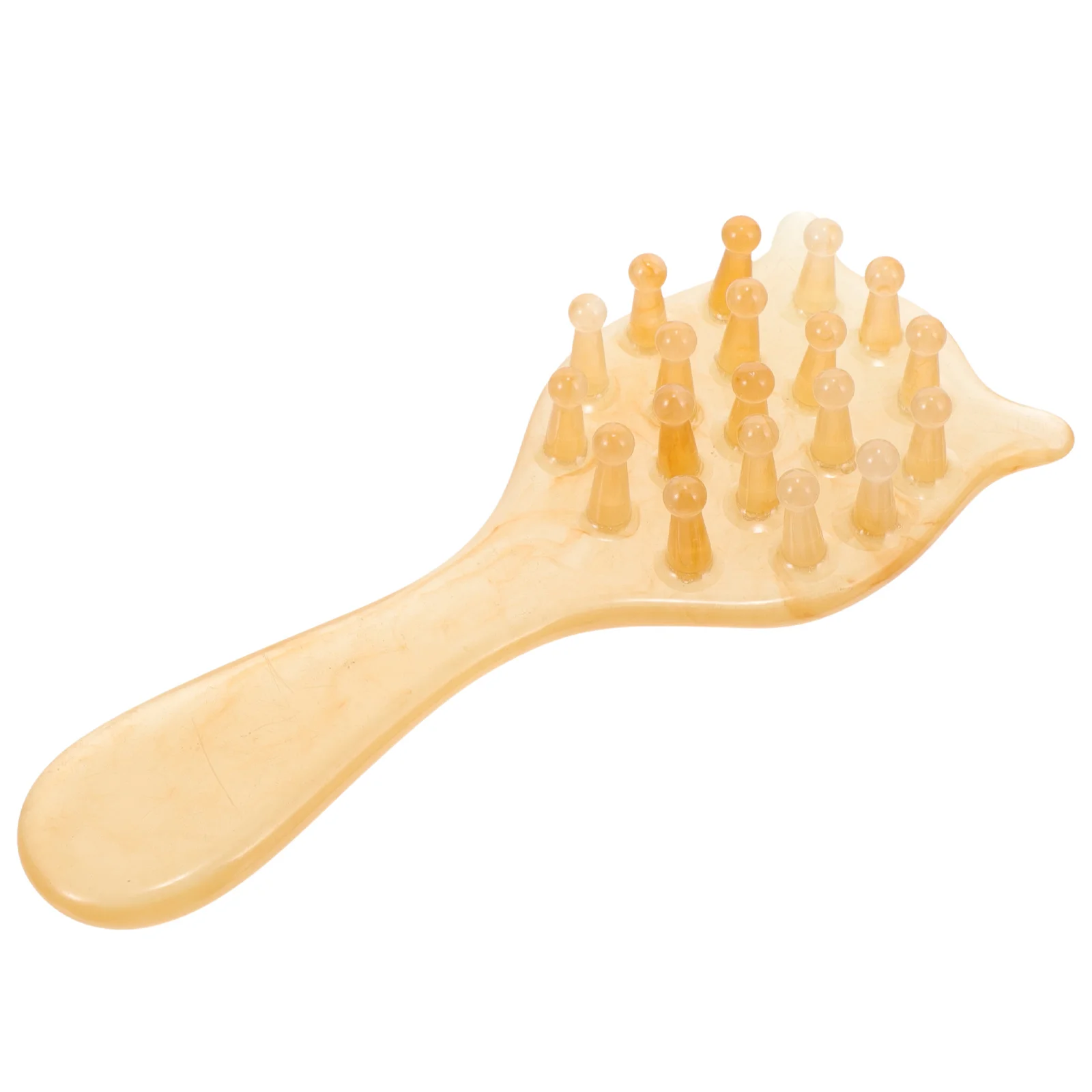 

Resin Massage Comb Stylish Scalp Massager Hair Caring Tool Promote Blood Circulation Relieve Pressure Easy Handle Design Multi