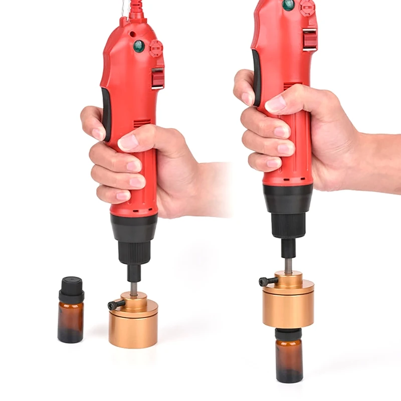 Electric Screwing Capping Tools Handheld Bottle Capper Bottle Capping Screwing Sealing Machine for 10-50mm Round Capper Caps