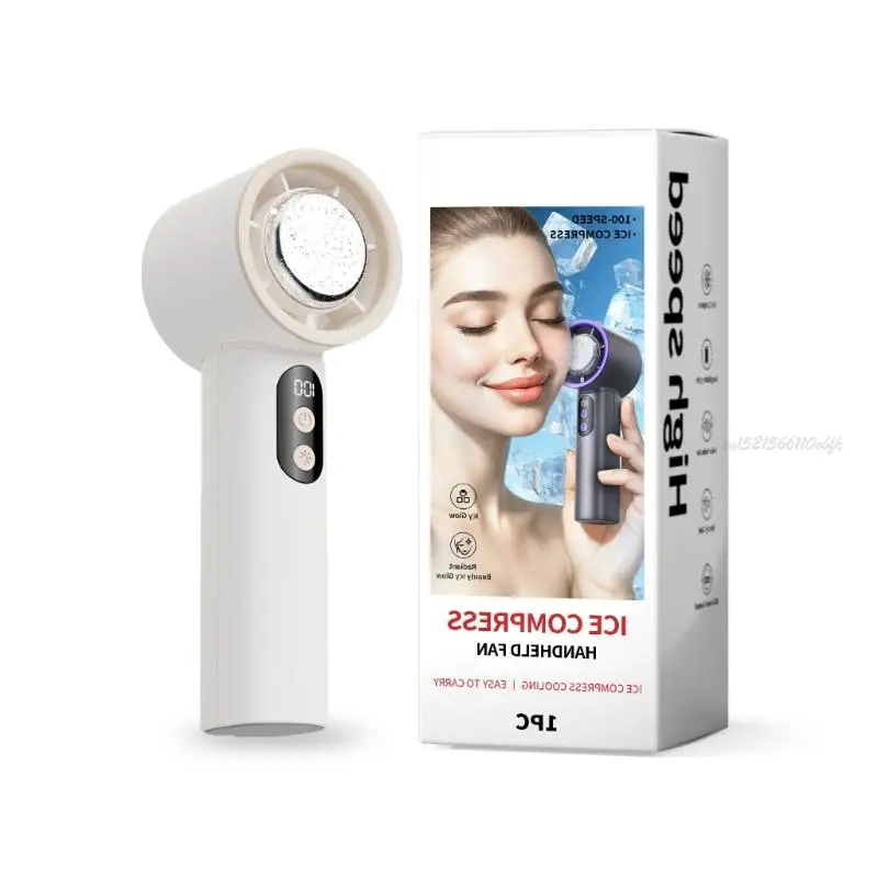 27RB متعددة النقاط الشاشة الرقمية مروحة المراوغة كفاءة مروحة التبريد هادئة قوية المعجبين ملمس بطارية كبيرة ABS للسفر في الهواء