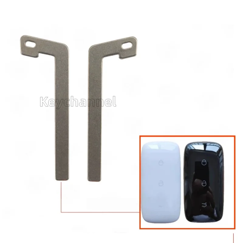 

keystar 5pcs Car Smart Key Blank Keyless Fob Key Blade Emergency Insert Door Key Blade for Geely EX5 GX5Mi Replacement Key