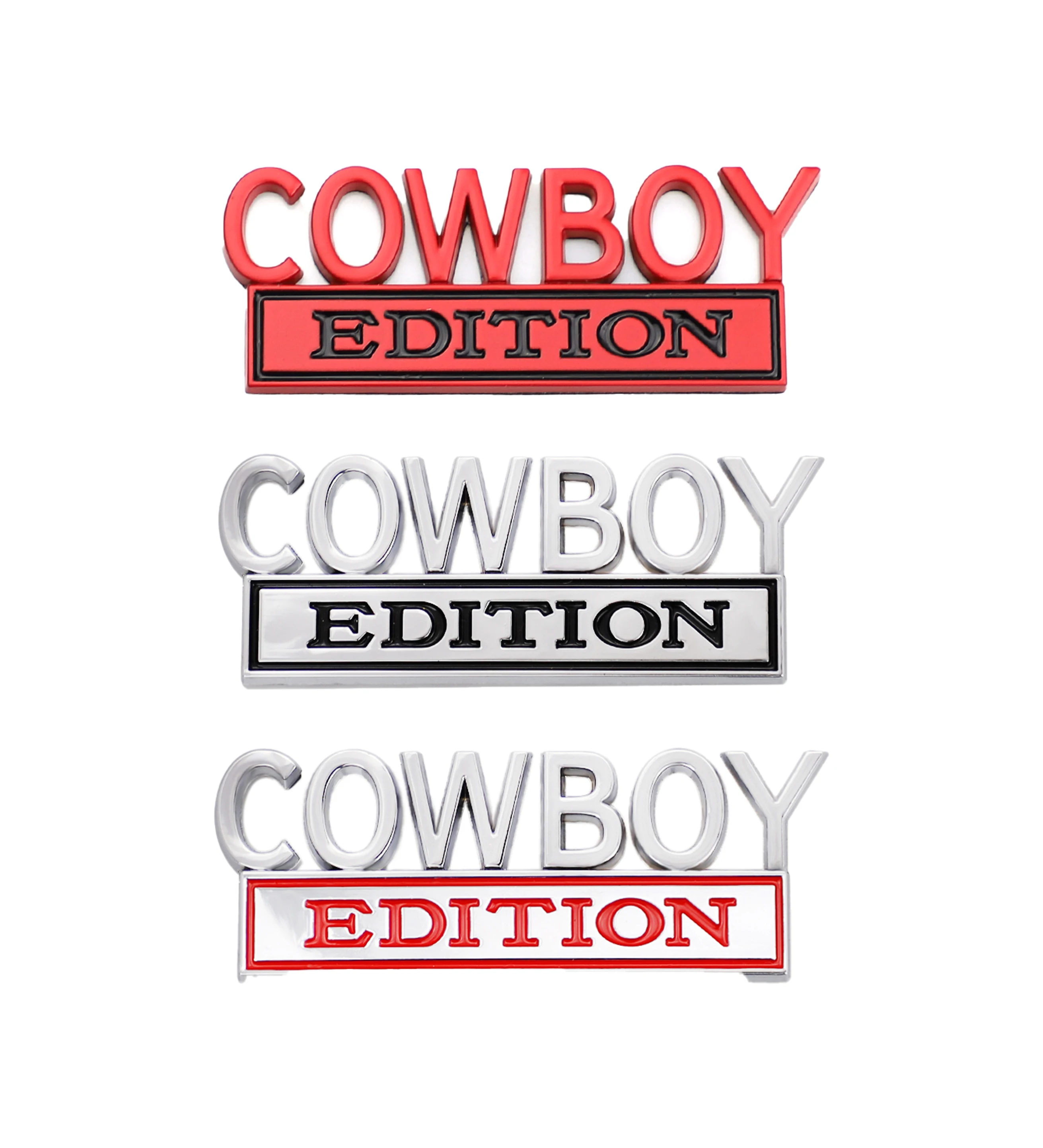 3D COWBOY EDITION Emblem Car Sticker Accessories Car Tools Auto for All Kinds of Models Decoration Car Accessories