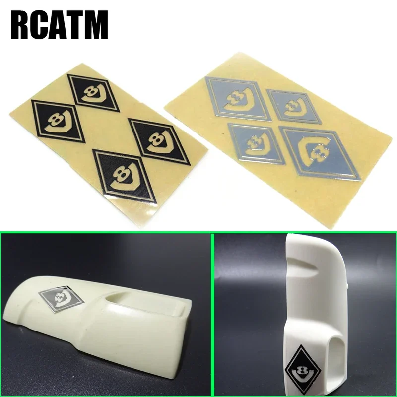 Air Intake Diamond V8 Sticker Decoration for 1/14 Tamiya RC Truck Trailer Tipper Scania DIY Parts