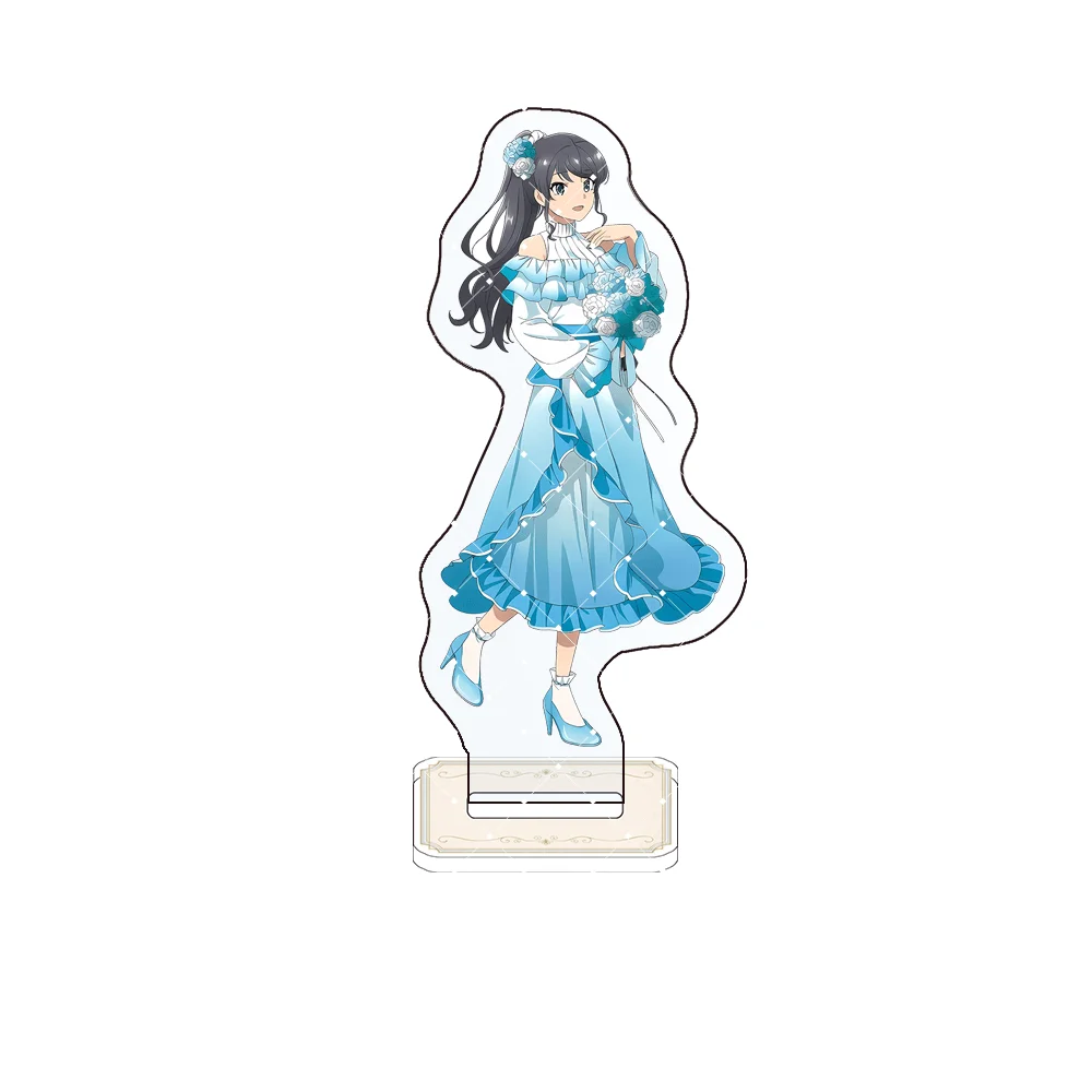 Rascal Does Not Dream Bunny Girl Senpai Sakurajima Mai 15cm Acrylic Stand Keychain Figure Decor Gift For Anime Fans