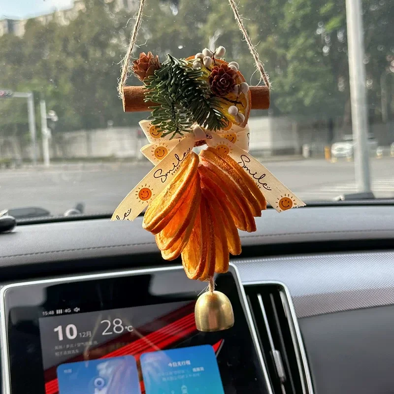 Orange Slices DIY Plant Handmade Materials Dried Flowers Decorative Car Pendants High End New Year Gifts