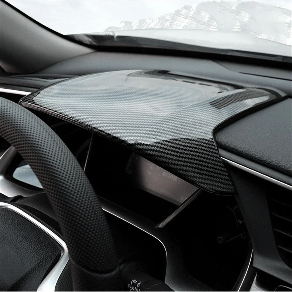 

Carbon Fiber Car Dashboard Cover Trim Frame Auto Interior Decoration Accessories For For Civic 10th Gen 16-21 Left Hand Drive