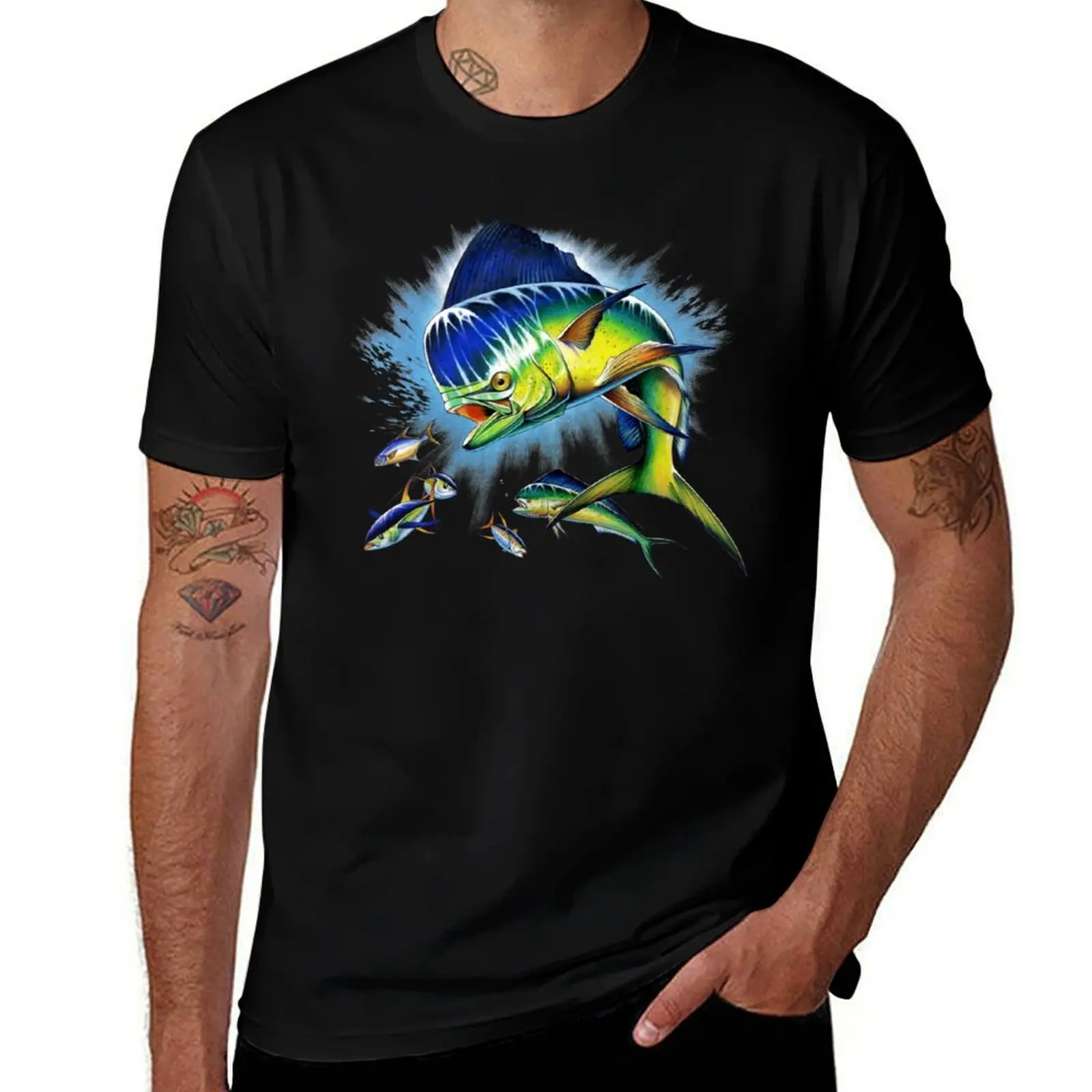 Bull Dolphin T-Shirt Christmas Casual Tee Shirt T-Shirt