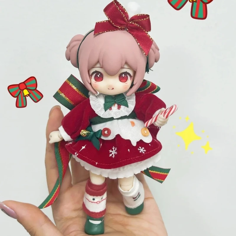 New Nagi Christmas Kindergarten Wish Party Series 1/12 Bjd Joints Can Be Moving Figures Kawaii Boys And Girls Desktop Collect