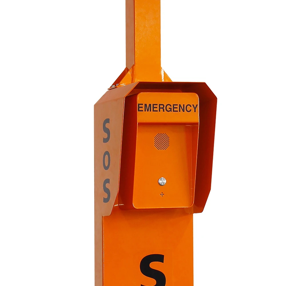 

SOS Roadside Emergency Call Box Column Robust Steel IP67 Highway Telephone Pillar with IP/GSM/4G Network