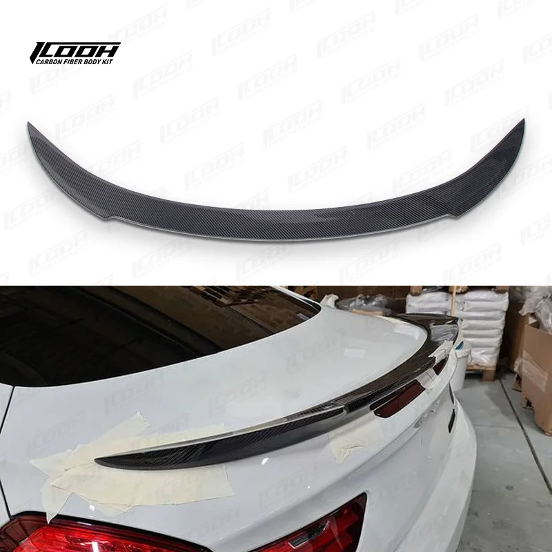 

ICOOH Racing V Style Carbon Fiber Fibre Body Kit Rear TRUNK Spoiler Wing For 6 Series F13 F06 2011+,100% TESTED WELL