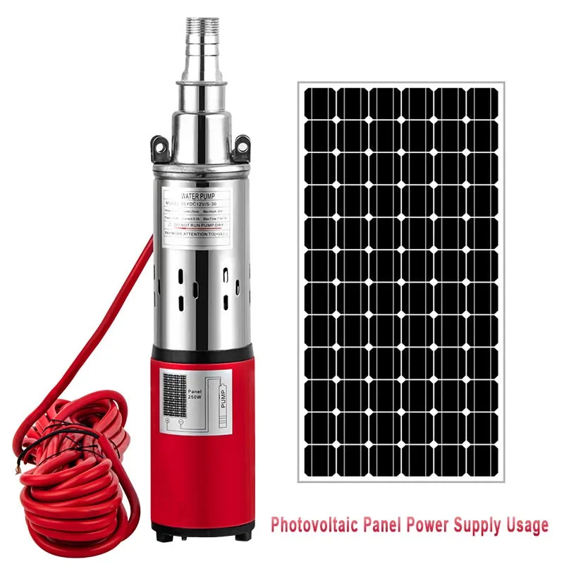 DC Deep Well Pump 12V 24V 36V 48V Marine Water Pump Solar Water Pump DC Submersible Pump High Head Submersible Pump Booster Pump view 2