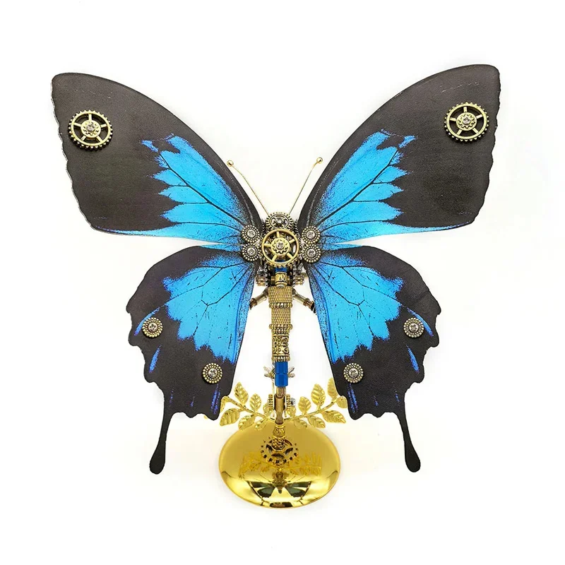 Steampunk Butterfly 3D Puzzle Metal Model Kit Cyberpunk Mechanical Insects DIY Assembly Toys for Adults Kids Gift