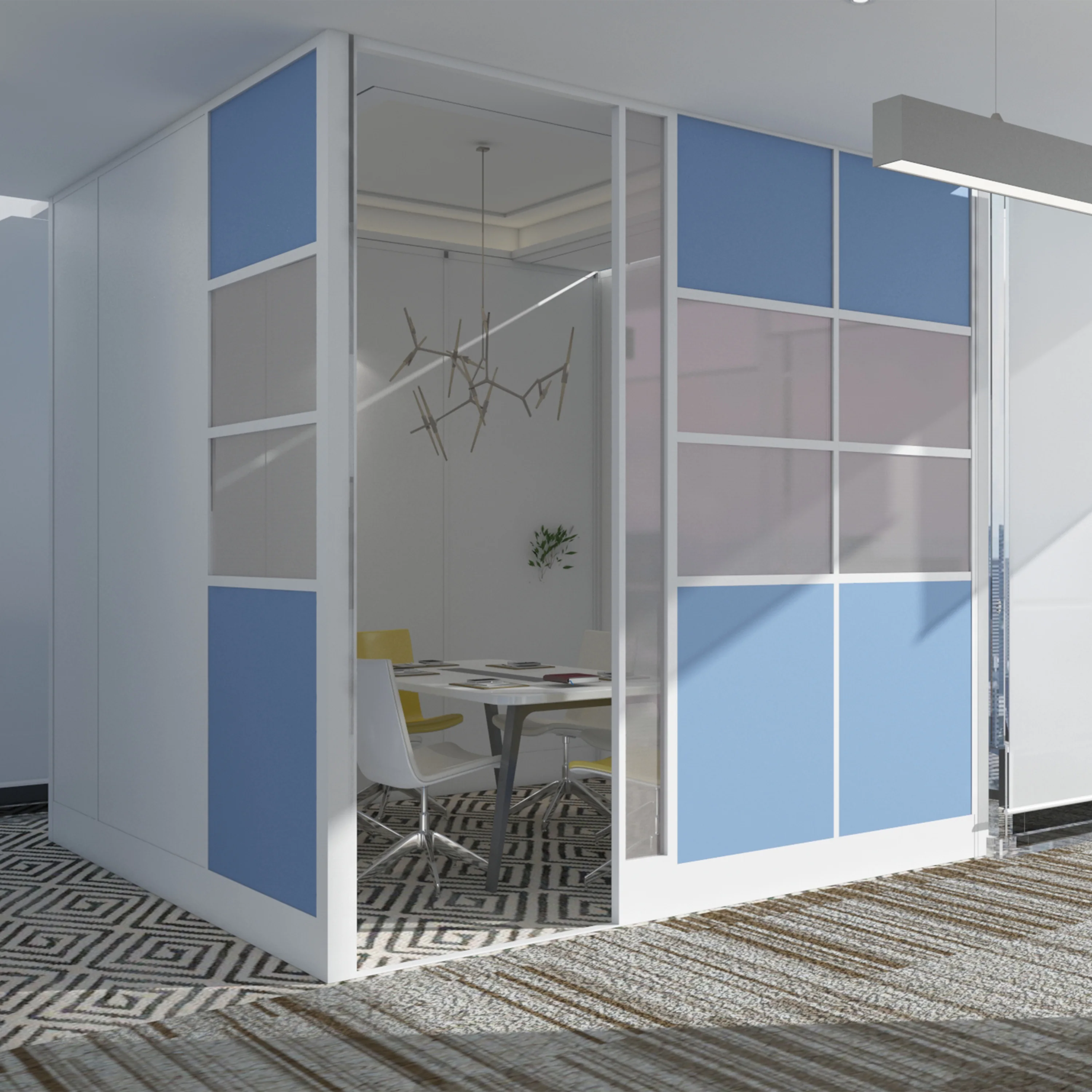 Office Dividers, High Wall Cubicle Workstation Adjustable Partitions Lift Desk Office Dividers, Soundproofing, Privacy Solutions