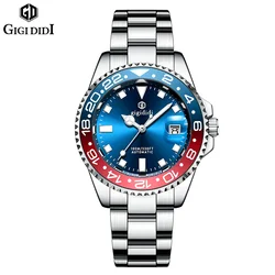 Gigididi-Reloj de pulsera automático para hombre, cronógrafo mecánico de lujo con cristal recubierto de zafiro, gaviota ST16, 10bar