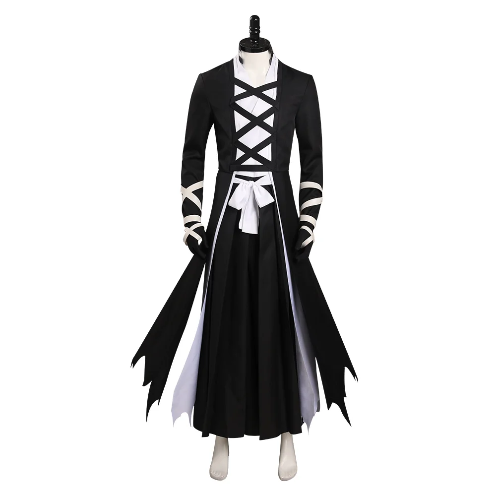 Kostum Mantel Cosplay Anime BLEACH Kurosaki Ichigo Pakaian Jas Karnaval Halloween