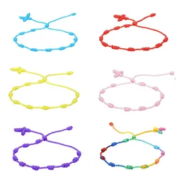 Handmade National style Color Cotton Rope Bracelet Tibetan Buddhist Lucky Charm Tibetan Thread Bracelets & Bangles For Women Men