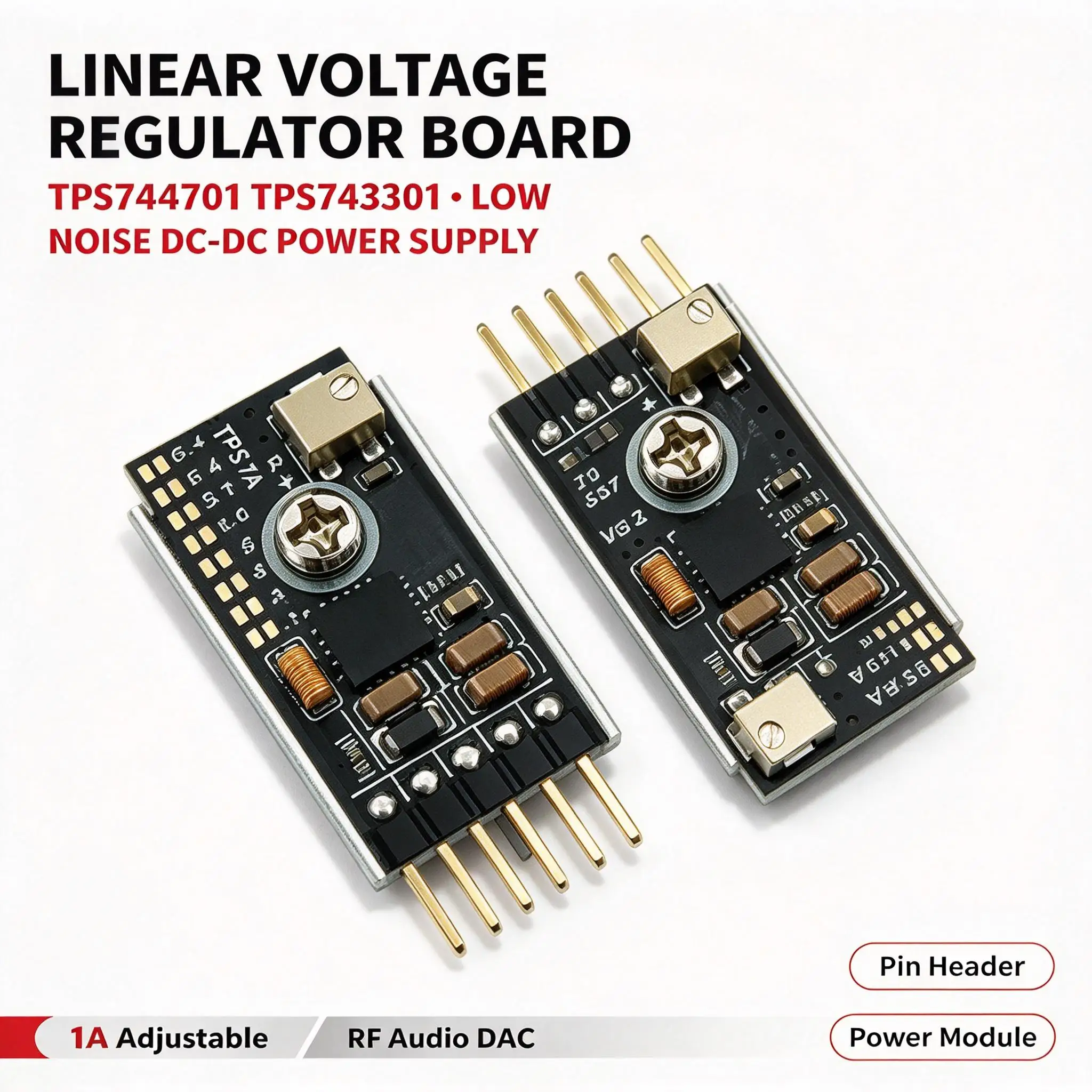 DYKB TPS7A4701 TPS7A3301 1A Low Noise Linear Voltage Regulator Power Module For RF DAC Audio Decoder ADC AMP 3V 5V 12V 15V 24V
