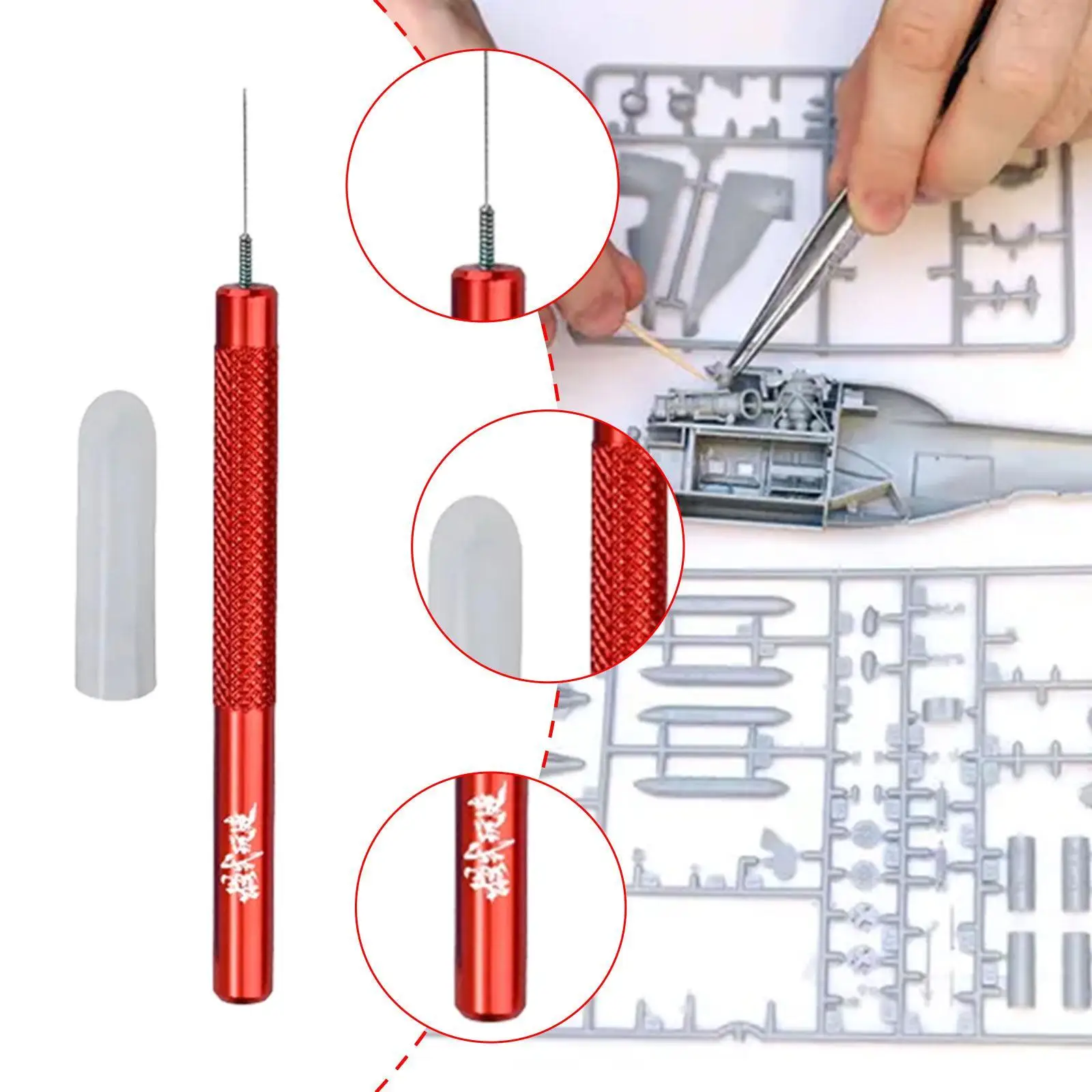 Glue Dispensing Pen Metal Precision Stick Modeling Tool Mini Glue Dispenser for Kids Crafts DIY Projects