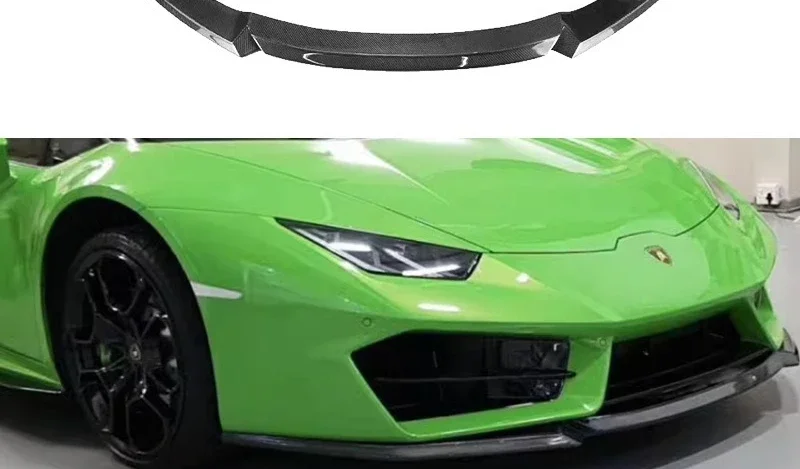 Suitable for Lamborghini LP610 Carbon Fiber V Front Lip Modified Front Shovel Chin Surround Auto Parts Decoration
