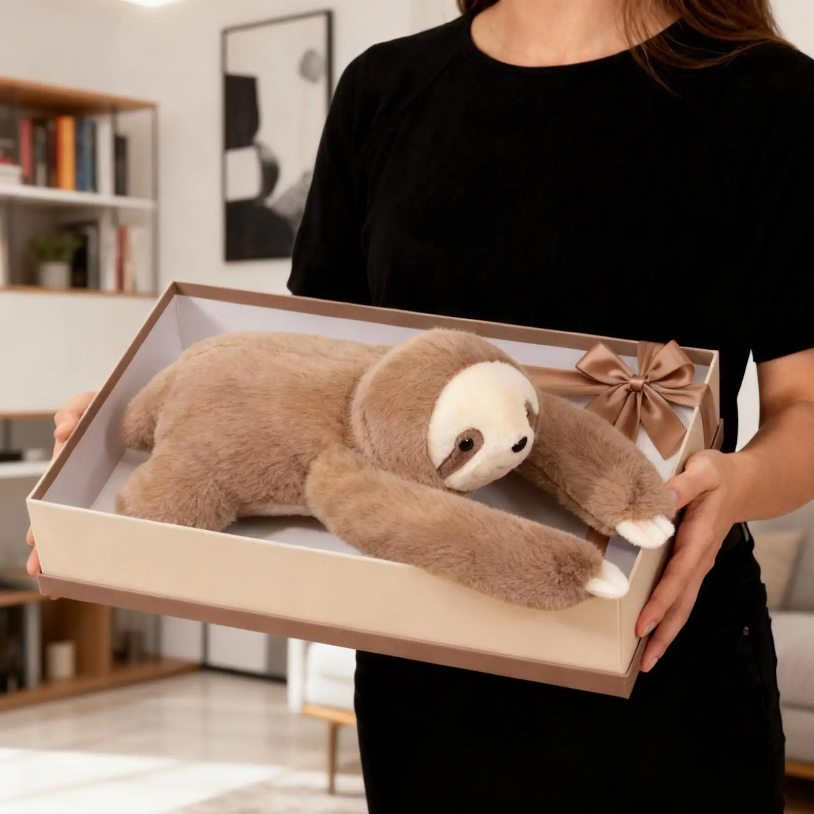 

Panda Stuffed Animal Raccoon Sloth Emotional Companion Plush Stuffed Panda Bear For Stress Reduction Kids Student Adult Birthday