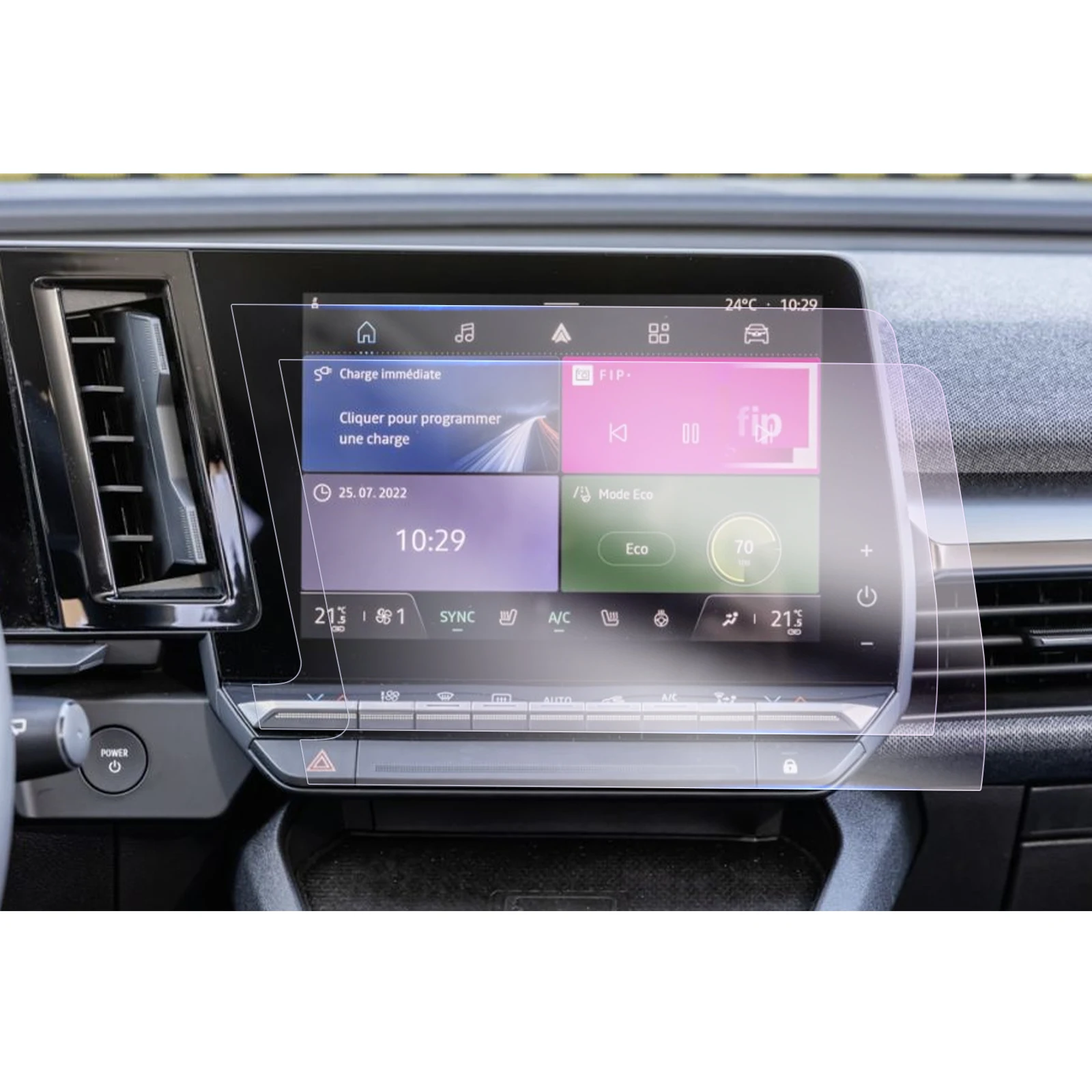 LFOTPP Nano-Displayschutzfolie für Renault Megane E-Tech/Austral, Auto-Navigationsinstrument-Display, Renault Megane Zubehör – Detail 14