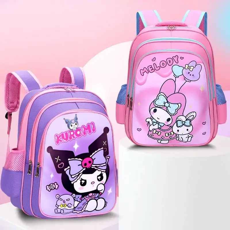 

Sanrioed Kuromi My Melody Anime Children Backpack Cute Schoolbags Cartoon Large Capacity Shoulder Bag Birthday Gift for Friend