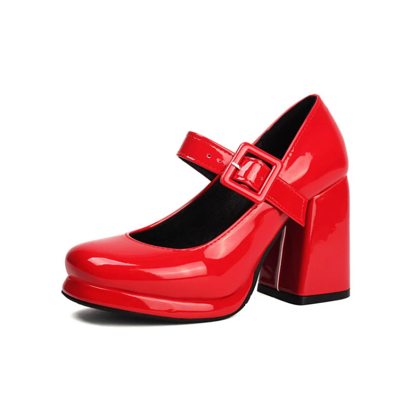 

Oversized shoes women's pumps and heels Ladies wedding shoes Thick Heel Fashion trend simple and elegant Banquets