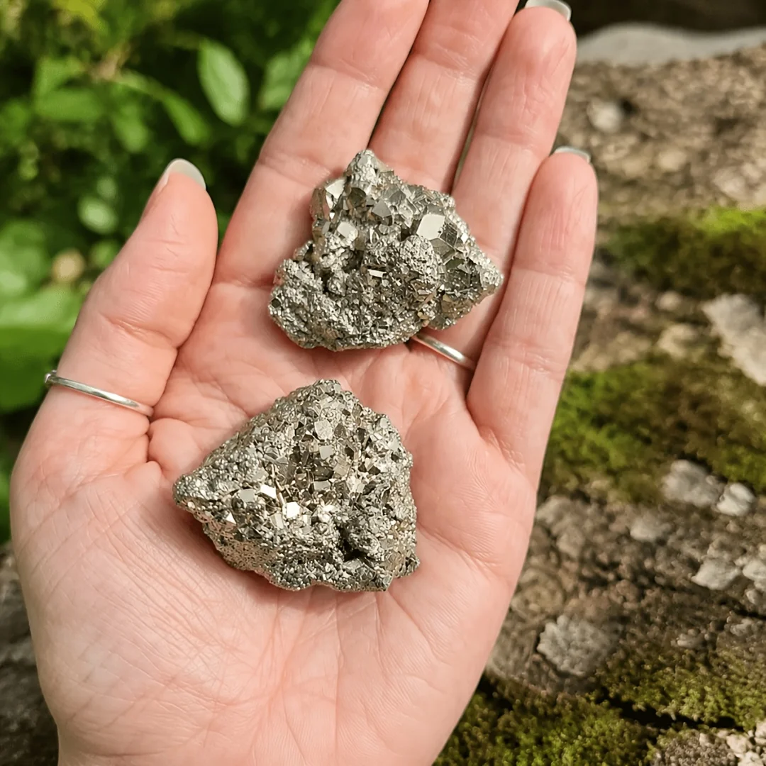 Natural Pyrite Raw Stone Mineral Specimen,Pyrite Crystal Cluster, Unpolished Rough Pyrite Ore Rock,Decorative Home Display