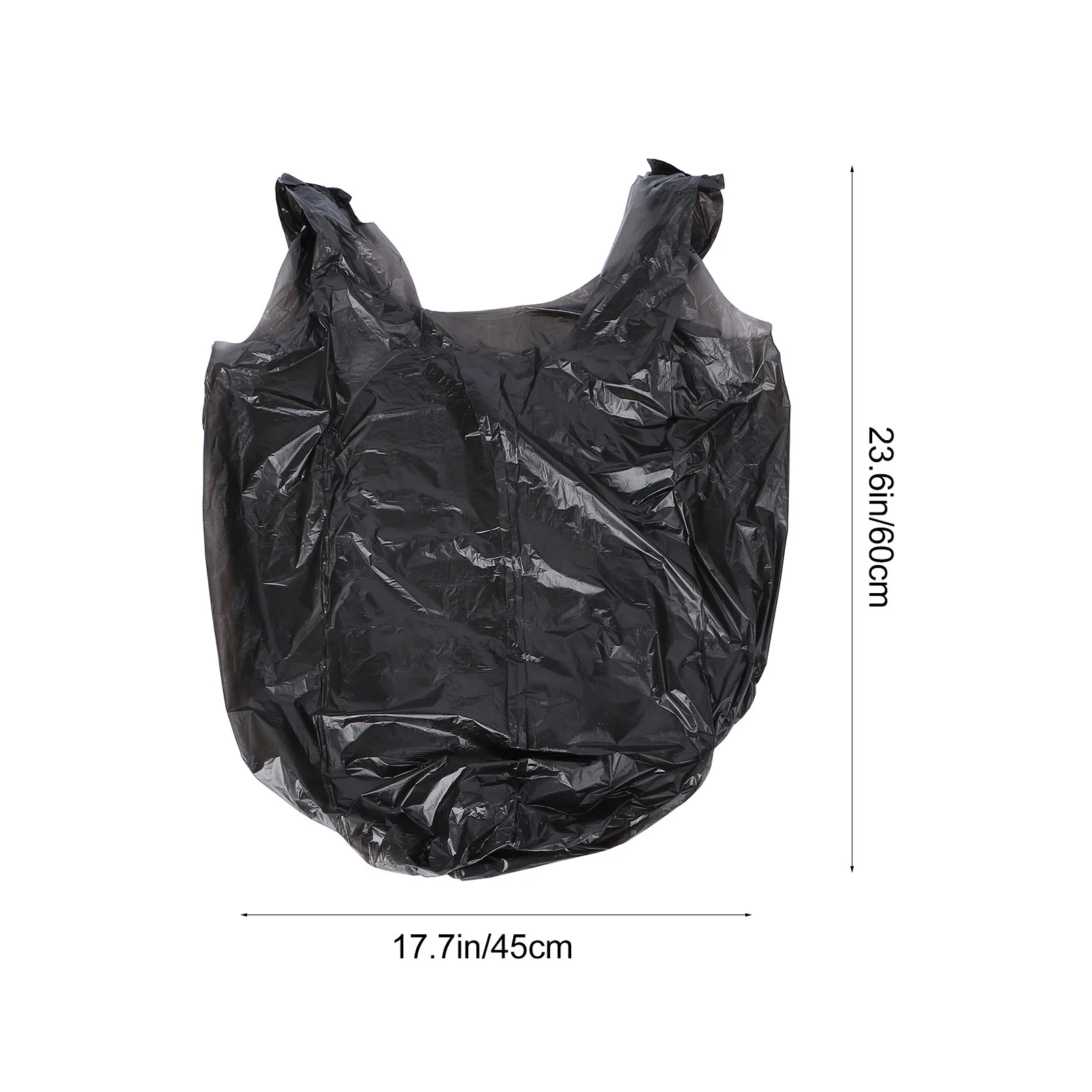 5 Rolls Garbage Bags Dustbin Disposable Trash Dusbin Large 60 Liters Office Vest 55x60