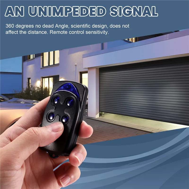 

ABDE-FLO4RS 433Mhz Garage Door Remote Control Opener FLO Remote Control 4 Button Transmitter